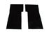 Triumph Stag Rear Footwell Carpets - Pair - Black - RS1285