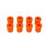 Rear Spring Shackle Bush - Dynamic Orange 3D - 2A5176PBO - Polybush