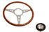Moto-Lita Steering Wheel & Boss - 15 inch Wood - Fixed Column - Original Horn - Flat - RW3197