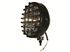 Driving Lamps 8 in Round Black c/w Grille (pair) - RX1512BP - Britpart