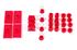 Polybush Suspension Bush Kit - Midget/Sprite - Performance Red - KIT40
