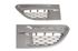 Wing Grille (pair) Silver - RA2090 - Aftermarket