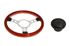 Mountney Traditional Woodrim 13.5 Inch Steering Wheel with Polished Centre 353SPW, Boss SB007 - RP1513
