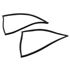 Hardtop Side Window Seals - Black Rubber - OE Specification - Pair - 81386171