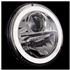Headlamp 7" LED Chrome (pair) LHD - GAC1906W - Wipac