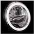 Headlamp 7" LED Black (pair) LHD - GAC1907W - Wipac
