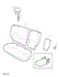Rover 25 Rear Seat Covers to 5D778996 - Cloth