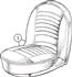 Triumph TR3A Front Seat Cover Kits