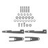Front Door Fitting Kit Mini (single) External Hinges Inc Gaskets - HMP841025 - Tex Automotive