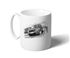 Freelander 2 Dynamic 2012on (white shading) MUG - Black and White with Reg - LF1161BWMUG