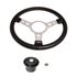 Steering Wheel Kit 14" Vinyl Semi Dish Polished Centre - LL1119P36 - Mountney
