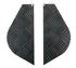Chequer Wing Protectors - Rear 2mm Aluminium Black (pair) - LL1334B - Aftermarket