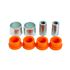 Rear Front Arm inner & Outer Bush Set Dynamic Orange 1CB - LR001184PBO - Polybush