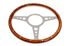Steering Wheel 13" Wood Rim Flat - MK313F  - Moto-Lita