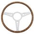 Steering Wheel 14" Wood Flat - MK314F - Moto-Lita