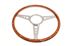 Steering Wheel 15" Wood Flat - MK315F  - Moto-Lita