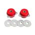 Rear Radius Arm Bush Set Chassis End Performance Red 1AV - NTC9027PBR - Polybush