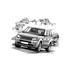 Range Rover Sport HST 2005-2009 Personalised Portrait in Black & White - RA1540BW