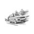 Range Rover V8 Overfinch Personalised Portrait in Black & White - RA2158BW