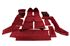 Tufted Carpet Set - Red - Triumph TR7 Convertible - RB7412RED