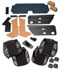 TR7 Complete Interior Trim Kit - Black Vinyl/Wool - Convertible with Small type Headrests - RB7542