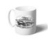 Discovery 300 - 3 Door 94-98 Mug - Black & White with Reg - RD1088BWMUG