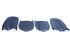Triumph TR5-250 Front Seat Cover Kit - Blue Vinyl with White Piping - RF4058BLUE