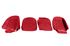 Leather Seat Cover Kit - Red - RG1234RED