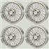 Wire Wheel Conversion Kit 7 x 16" (4 pieces) Bolt-on Type - RP1106K - MWS