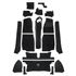 Carpet Set - Standard - Black - RHD - RP1228BLACK