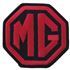 Embroidered Patch "MG" Logo Octagon Red/Black - RP1333