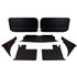 Trim Panel Kit - 7 Piece - Black with Blue Piping - RP1394BLACKBP