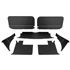 Trim Panel Kit - 7 Piece - Black with White Piping - RP1394BLACKWP