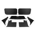 Trim Panel Kit - 7 Piece - Black with Black Piping - RP1394BLACK
