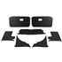 Trim Panel Kit - 7 Piece - Black with Red Piping - RP1396BLACKRP