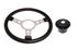 Vinyl 14 Inch Steering Wheel With Polished Centre - Black Boss - RP1511 - Mountney