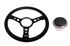 Steering Wheel 14" Vinyl With Black Centre Polished Boss - RP1522A - Mountney 