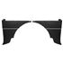 Rear Quarter Liners - Pair - Black with White Piping - RP1576BLACKWP