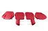 Mk1 Type Leather Seat Cover Kit - Red/Red Piping - RP1641RED