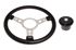 Vinyl 14 Inch Steering Wheel With Polished Centre - Black Boss - RP1775 - Mountney