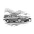 Rover 200 Coupe 1992-1998 Personalised Portrait in Black & White - RP2236BW