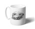 Rover 200 Mk2 1989-1995 Mug - Black & White with Reg - RP2237BWMUG