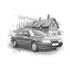 Rover 800 Saloon Personalised Portrait in Black & White - RP2246BW