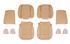 Triumph TR6 Vinyl Seat Cover Kit for 2 Seats - Biscuit - RR1038BISCUIT