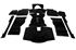 Tufted Carpet Set - RHD and LHD - Black - Triumph TR4A TR5 TR6 - RR1143BLACK
