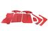 Trim Kit - Leather - Red - RR1205REDLEATHER