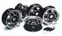 Factory Alloy Wheel Set of 5 - Black Spokes (includes black nuts & plain centres) - RS14625