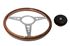 Moto-Lita Steering Wheel & Boss - 14 inch Wood - Slotted Spokes - Flat - Thick Grip - RS1538FSTG