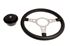 Moto-Lita Steering Wheel & Boss - 14 inch Leather - Drilled Spokes - Flat - RS1539