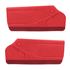 Door Trim Panels - Pair - Full Leather - Red - RS1619RED